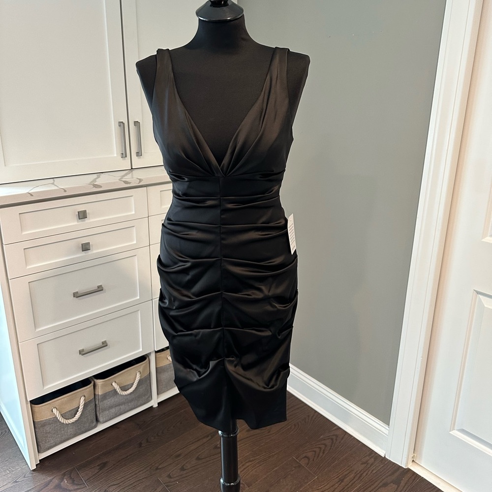 Xscape by Joanna Chen knee length black dress - NWT